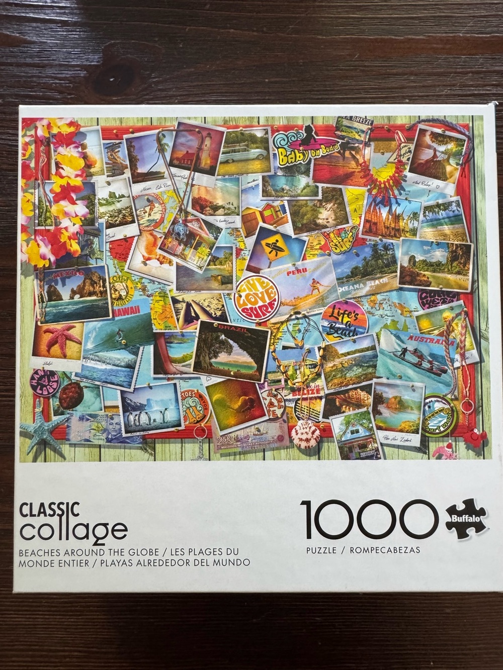 Buffalo "Beaches Around the Globe" 1000 piece puzzle COMPLETE travel ocean surf